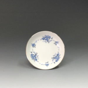 昭和レトロ Gold陶磁器｜GOLD CHINA ( 愛知県, 1970年代頃作製 ) 唐草文(青) 小皿 1枚 dbsy14689-L