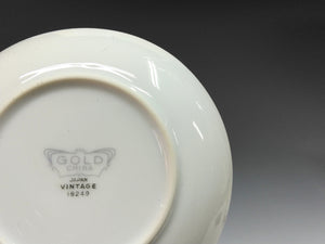 昭和レトロ Gold陶磁器｜GOLD CHINA ( 愛知県, 1970年代頃作製 ) 唐草文(青) 小皿 1枚 dbsy14689-L