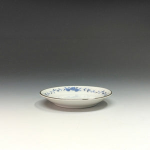 昭和レトロ Gold陶磁器｜GOLD CHINA ( 愛知県, 1970年代頃作製 ) 唐草文(青) 豆皿 1枚 dbsy14688-L