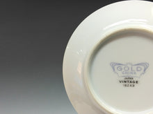 画像をギャラリービューアに読み込む, 昭和レトロ Gold陶磁器｜GOLD CHINA ( 愛知県, 1970年代頃作製 ) 唐草文(青) 豆皿 1枚 dbsy14688-L

