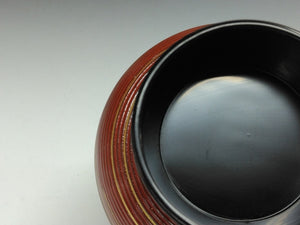 輪島塗｜Wajima ware( 石川, 平成/2000年頃) 布張本堅地 外朱 千筋金彩 吸物椀 1客 和食器 日本料理 dbsy15247-z