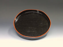 画像をギャラリービューアに読み込む, お買い得茶道具 木製 合塗爪紅 山道盆 九寸 dbsy15595-p
