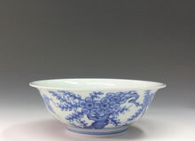 将图片加载到图库查看器，名工 北村賀善｜KITAMURA Kazen(京都, 昭和-1970年代頃) 青華三友 松竹梅染付 煮物鉢 1客 dbsy15603-R6ミ3
