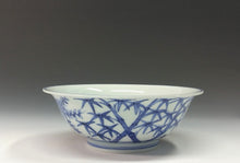 将图片加载到图库查看器，名工 北村賀善｜KITAMURA Kazen(京都, 昭和-1970年代頃) 青華三友 松竹梅染付 煮物鉢 1客 dbsy15603-R6ミ3
