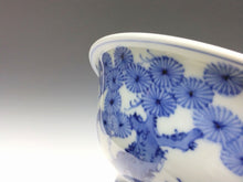 将图片加载到图库查看器，名工 北村賀善｜KITAMURA Kazen(京都, 昭和-1970年代頃) 青華三友 松竹梅染付 煮物鉢 1客 dbsy15603-R6ミ3
