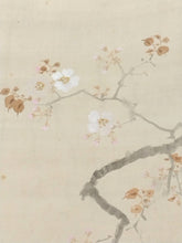 Load image into Gallery viewer, 幸野西湖｜KONO Seiko( /京都/ 1881-1945) 「春宵(桜花篝火)」 物故作家掛軸 共箱 春 /普段掛け 茶道具 /寄付き/待合掛 煎茶道 香道 日本画 花鳥画 JY2236

