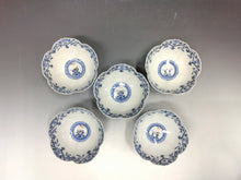 将图片加载到图库查看器，宮内庁御用窯,名匠 山本長左｜YAMAMOTO Choza(石川, 1953- ) 天啓色絵写吉祥文 小鉢 5客揃/ 向付 共箱 dbsy15969-ミ
