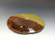 将图片加载到图库查看器，現代工芸人気作家 西端正｜NISHIHATA Tadashi(兵庫, 1948- ) 丹波立杭焼 掛分 七寸丸皿 5枚揃 国立工芸館,兵庫陶芸美術館,他 所蔵作家共箱 dbsy15966-ミ
