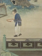 Load image into Gallery viewer, 大阪画壇 中川和堂｜(大阪/ 1880-?) 「梅香夜宴図」 尺八立 物故作家掛軸 木箱 大阪中之島美術館,等所蔵作家 JY2292
