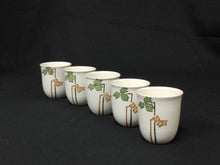 画像をギャラリービューアに読み込む, 昭和レトロ 清水焼Kiyomizu ware( 京都 萬珠堂販売, 大正~昭和前期1930年代頃)湯碗1客 dbsy16418-f
