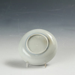 昭和レトロ　有田焼｜Arita ware(佐賀, 昭和期1930年頃) 釉裏彩染付 草文 小皿 1枚 11㎝前後　dbsy15300-j