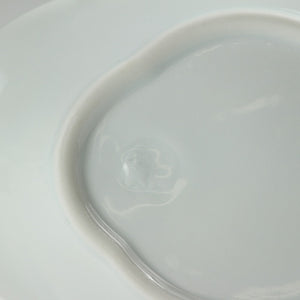 お買い得食器 泰山白磁 七宝縁 菱形小皿 1客 未使用高級和食器 和食器 日本料理 おしゃれな器 現代工藝/伝統工芸工房 デッドストック 陶芸 陶磁器 古陶磁 porcelain, 高級料亭,レストラン食器 dbsy15315