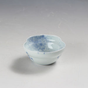 お買い得食器 有田焼 手描き 吹墨 瓢形 小付 1客 未使用高級和食器 和食器 日本料理 おしゃれな器 現代工藝/伝統工芸工房 dbsy15312