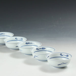 お買い得 有田焼｜Arita ware(佐賀) 手描き染付 くらわんか 小鉢 1客 未使用高級和食器 懐石道具 和食器 抹茶 tea chado ware おしゃれな器 現代工藝作家/伝統工芸工房 デッドストック used 陶芸 陶磁器 古陶磁 porcelain, 高級料亭,レストラン食器茶事/茶会道具 art piece dbsy15364