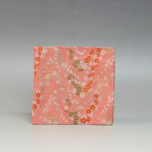 Load image into Gallery viewer, Nishijin Old Fukusa Single Piece Gacha Hitoshikin Famous Brocade Print Pink/New Tea Utensils Made in Kyoto, Made in Kyoto Urasenke cbsy63
