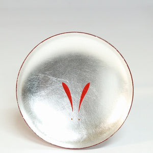 内烫银木漆器 兔子清酒杯 日本设计 十二生肖/十二生肖/护身符/兔子 DBSY12004-p