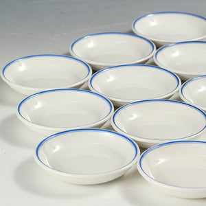 昭和レトロ ニッコー(日本硬質陶器会社) BEST IRONSTONE CHINA KANAZAWA ブルーライン小皿/豆皿 1枚 dbsy13699-c