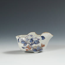 Load image into Gallery viewer, 時代もの オールド香蘭社｜KORANSYA( 明治35(1902)年拝受年書付有り) 色絵金彩 紫陽花図 煎茶器揃 /大隈英磨 (1856-1910早稲田大学前身東京専門学校初代校長/養父 大隈重信) 直筆書簡添 木箱添 dbsy13981-L
