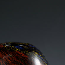 將圖片載入圖庫檢視器 近・現代工芸 カメイガラス( KAMEI GLASS/ Osaka, ~1997) 華やかなマーブルグラス 花瓶 メーカーシール付 1900年代後期 dbsy12853-k
