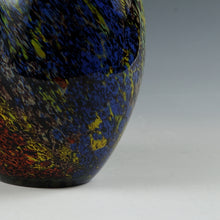 이미지를 갤러리 뷰어에 로드 , 近・現代工芸 カメイガラス( KAMEI GLASS/ Osaka, ~1997) 華やかなマーブルグラス 花瓶 メーカーシール付 1900年代後期 dbsy12853-k

