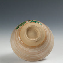 将图片加载到图库查看器，岡田菁山｜OKADA Seizan( 京都 ) 赤雲窯 色絵 石蕗絵 茶碗 dbsy15860-b
