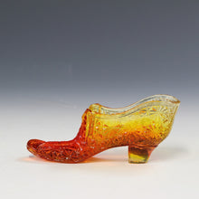 将图片加载到图库查看器，アメリカヴィンテージ BOYD｜ボイド社(USA,1978-80年代) オレンジデイジーボタン アートガラス リボンシューズ 女の子を素敵な処へ運ぶラッキーアイテム dbsy15904-9
