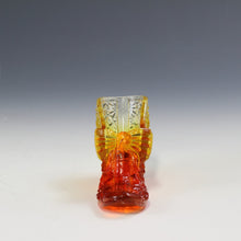 将图片加载到图库查看器，アメリカヴィンテージ BOYD｜ボイド社(USA,1978-80年代) オレンジデイジーボタン アートガラス リボンシューズ 女の子を素敵な処へ運ぶラッキーアイテム dbsy15904-9
