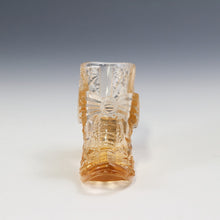 将图片加载到图库查看器，アメリカヴィンテージ BOYD｜ボイド社(USA,1978-80年代) ブルーマーブルデイジーボタン アートガラス リボンシューズ 女の子を素敵な処へ運ぶラッキーアイテム dbsy15906-9
