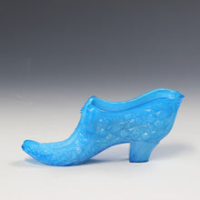 将图片加载到图库查看器，アメリカヴィンテージ BOYD｜ボイド社(USA,1978-80年代) ブルーマーブルデイジーボタン アートガラス リボンシューズ 女の子を素敵な処へ運ぶラッキーアイテム dbsy15908-9
