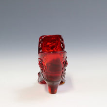 将图片加载到图库查看器，アメリカヴィンテージ FENTON｜フェントン(USA,1950-70年代) スカーレットキャベツローズ アートガラス キャットシューズ 女の子を素敵な処へ運ぶラッキーアイテム dbsy15897-9
