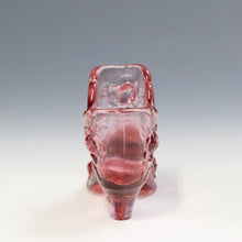 将图片加载到图库查看器，アメリカヴィンテージ FENTON｜フェントン(USA,1950-70年代) ピンクキャベツローズ アートガラス キャットシューズ 女の子を素敵な処へ運ぶラッキーアイテム dbsy15898-9
