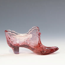 将图片加载到图库查看器，アメリカヴィンテージ FENTON｜フェントン(USA,1950-70年代) ピンクキャベツローズ アートガラス キャットシューズ 女の子を素敵な処へ運ぶラッキーアイテム dbsy15898-9
