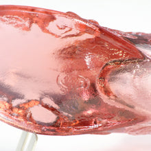 将图片加载到图库查看器，アメリカヴィンテージ FENTON｜フェントン(USA,1950-70年代) ピンクキャベツローズ アートガラス キャットシューズ 女の子を素敵な処へ運ぶラッキーアイテム dbsy15898-9
