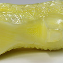 将图片加载到图库查看器，アメリカヴィンテージ BOYD｜ボイド社(USA,1978-80年代) デイジーボタン イエローミルクガラス キャットシューズ 女の子を素敵な処へ運ぶラッキーアイテム dbsy15901-9
