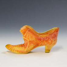 将图片加载到图库查看器，アメリカヴィンテージ BOYD｜ボイド社(USA,1978-80年代) デイジーボタン オレンジミルクガラス キャットシューズ 女の子を素敵な処へ運ぶラッキーアイテム dbsy15902-9
