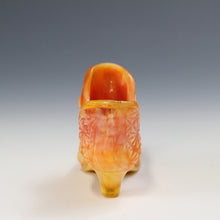 将图片加载到图库查看器，アメリカヴィンテージ BOYD｜ボイド社(USA,1978-80年代) デイジーボタン オレンジミルクガラス キャットシューズ 女の子を素敵な処へ運ぶラッキーアイテム dbsy15902-9
