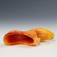将图片加载到图库查看器，アメリカヴィンテージ BOYD｜ボイド社(USA,1978-80年代) デイジーボタン オレンジミルクガラス キャットシューズ 女の子を素敵な処へ運ぶラッキーアイテム dbsy15902-9
