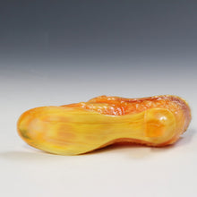 将图片加载到图库查看器，アメリカヴィンテージ BOYD｜ボイド社(USA,1978-80年代) デイジーボタン オレンジミルクガラス キャットシューズ 女の子を素敵な処へ運ぶラッキーアイテム dbsy15902-9
