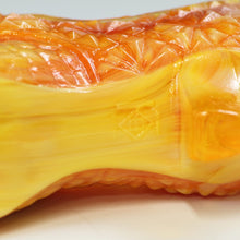 将图片加载到图库查看器，アメリカヴィンテージ BOYD｜ボイド社(USA,1978-80年代) デイジーボタン オレンジミルクガラス キャットシューズ 女の子を素敵な処へ運ぶラッキーアイテム dbsy15902-9
