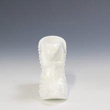 将图片加载到图库查看器，アメリカヴィンテージ FENTON｜フェントン(USA,1950-70年代) ボブネイル ミルクガラス キャットシューズ 女の子を素敵な処へ運ぶラッキーアイテム dbsy15896-9
