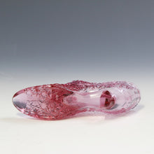 Load image into Gallery viewer, アメリカヴィンテージ FENTON｜フェントン(USA,1950-70年代) ピンクデイジーボタン アートガラス キャットシューズ 女の子を素敵な処へ運ぶラッキーアイテム dbsy15886-9
