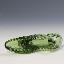 將圖片載入圖庫檢視器 アメリカヴィンテージ FENTON｜フェントン(USA,1950-70年代) モスグリーンボブネイル アートガラス キャットシューズ 女の子を素敵な処へ運ぶラッキーアイテム dbsy15888-9
