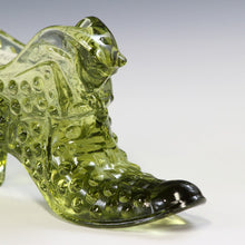 將圖片載入圖庫檢視器 アメリカヴィンテージ FENTON｜フェントン(USA,1950-70年代) グリーンボブネイル アートガラス キャットシューズ 女の子を素敵な処へ運ぶラッキーアイテム dbsy15889-9
