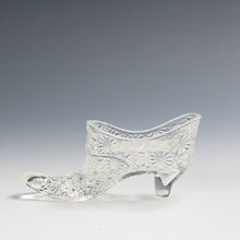 将图片加载到图库查看器，アメリカヴィンテージ FENTON｜フェントン(USA,1950-70年代) クリアデイジーボタン アートガラス シューズ 女の子を素敵な処へ運ぶラッキーアイテム dbsy15881-9
