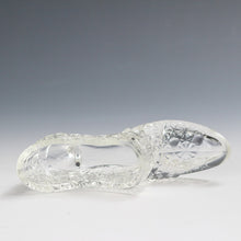 将图片加载到图库查看器，アメリカヴィンテージ FENTON｜フェントン(USA,1950-70年代) クリアデイジーボタン アートガラス シューズ 女の子を素敵な処へ運ぶラッキーアイテム dbsy15881-9
