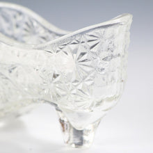 将图片加载到图库查看器，アメリカヴィンテージ FENTON｜フェントン(USA,1950-70年代) クリアデイジーボタン アートガラス シューズ 女の子を素敵な処へ運ぶラッキーアイテム dbsy15881-9

