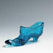 將圖片載入圖庫檢視器 アメリカヴィンテージ FENTON｜フェントン(USA,1950-70年代) ブルーデイジーボタン アートガラス シューズ 女の子を素敵な処へ運ぶラッキーアイテム dbsy15882-9
