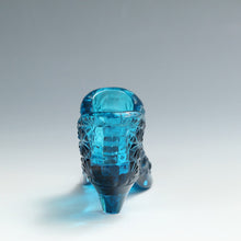 將圖片載入圖庫檢視器 アメリカヴィンテージ FENTON｜フェントン(USA,1950-70年代) ブルーデイジーボタン アートガラス シューズ 女の子を素敵な処へ運ぶラッキーアイテム dbsy15882-9

