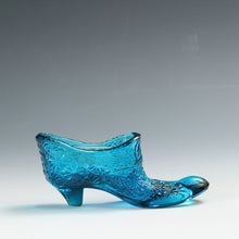 將圖片載入圖庫檢視器 アメリカヴィンテージ FENTON｜フェントン(USA,1950-70年代) ブルーデイジーボタン アートガラス シューズ 女の子を素敵な処へ運ぶラッキーアイテム dbsy15882-9

