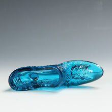 將圖片載入圖庫檢視器 アメリカヴィンテージ FENTON｜フェントン(USA,1950-70年代) ブルーデイジーボタン アートガラス シューズ 女の子を素敵な処へ運ぶラッキーアイテム dbsy15882-9

